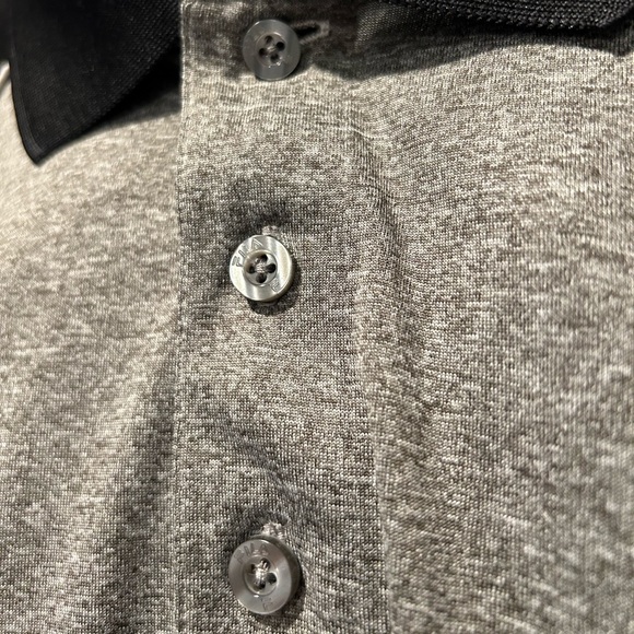 Fila Black/Heather Gray Athletic Polo - Picture 7 of 11